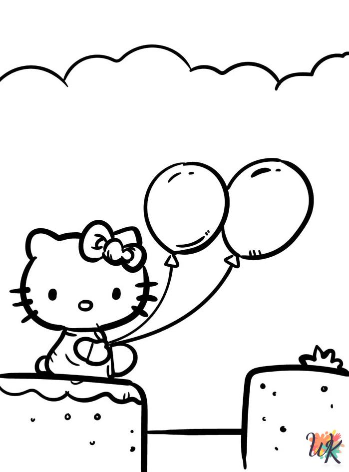 Hello Kitty printable coloring pages
