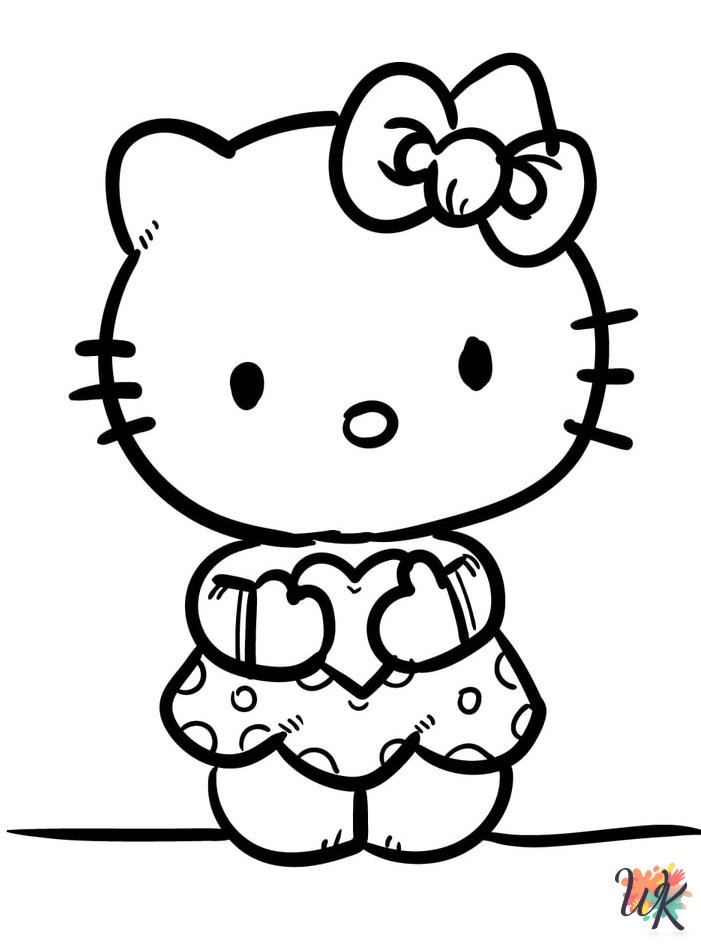 coloring Hello Kitty pages
