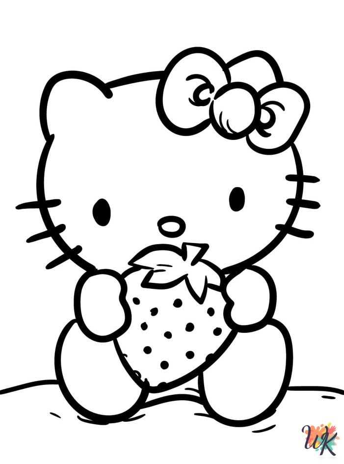 hard Hello Kitty coloring pages
