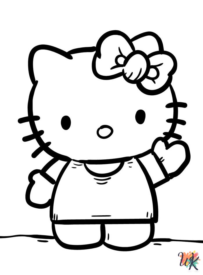 adult Hello Kitty coloring pages