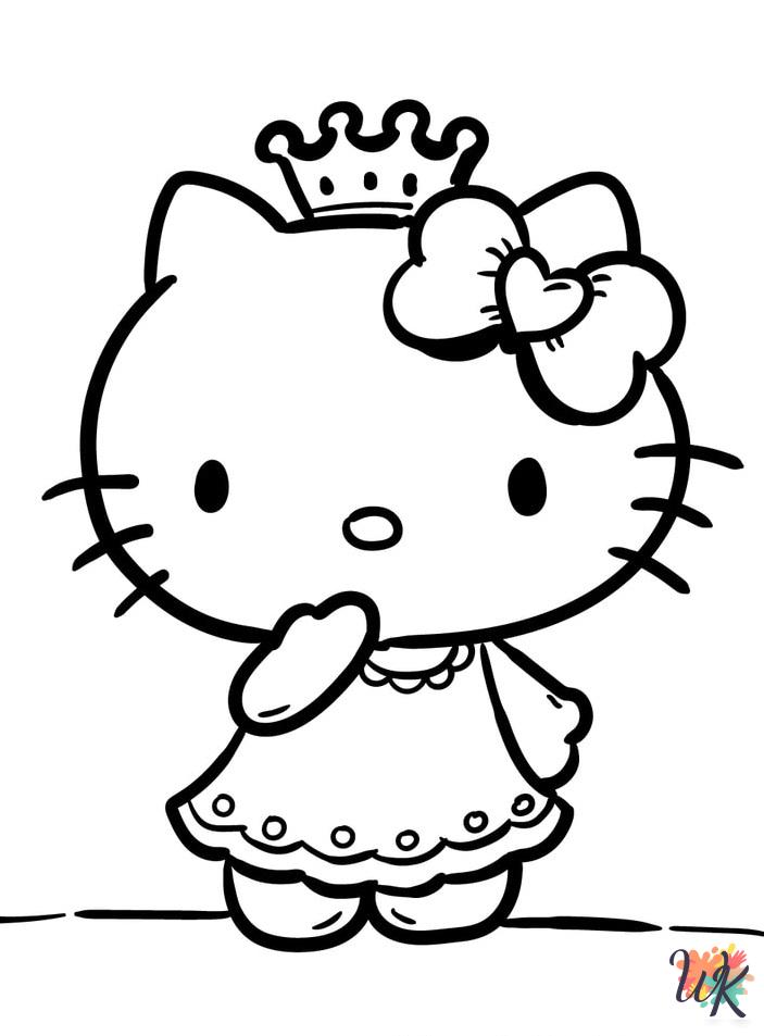 Hello Kitty coloring pages for adults pdf
