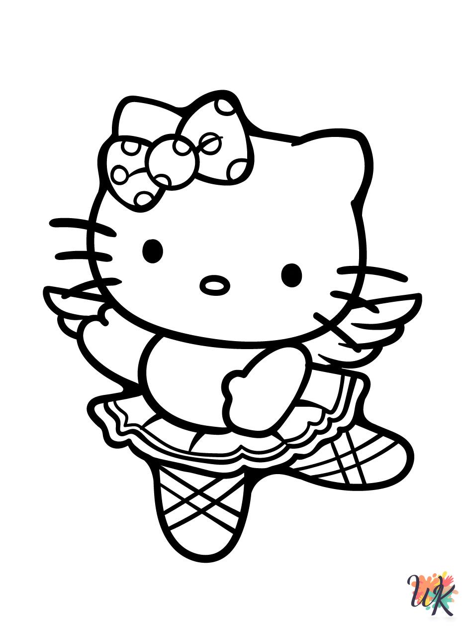 coloring pages printable Hello Kitty