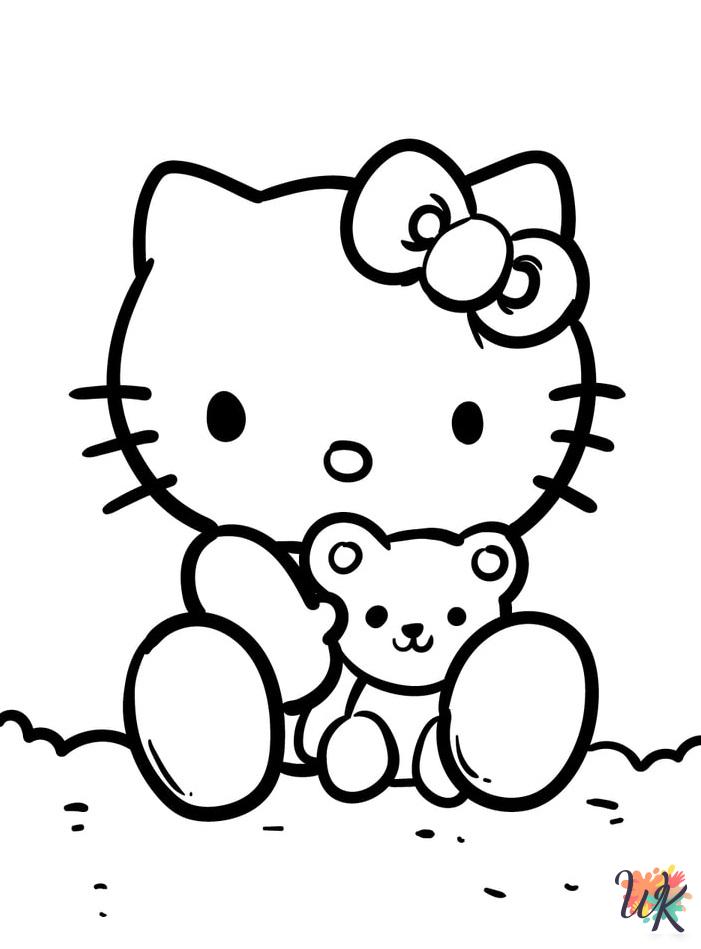 cute coloring pages Hello Kitty