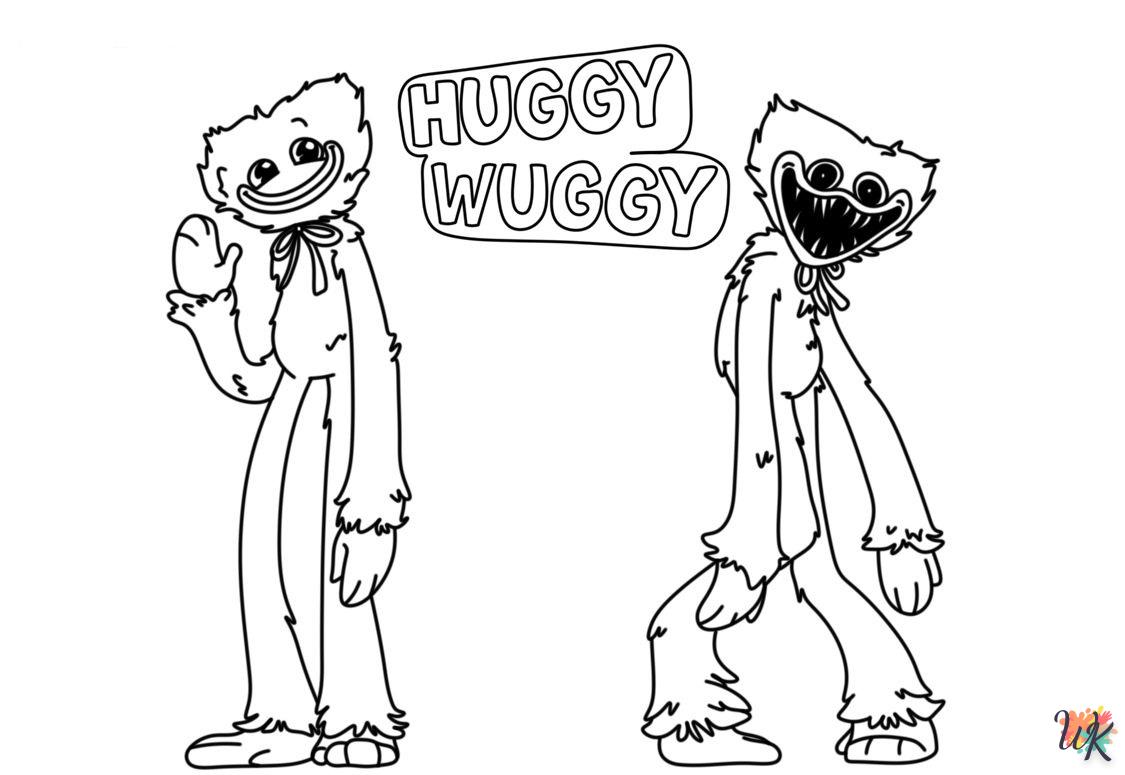 Huggy Wuggy printable coloring pages