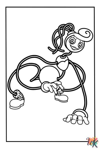 adult coloring pages Huggy Wuggy