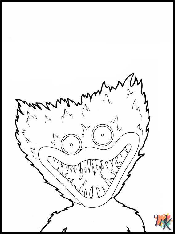 Huggy Wuggy coloring pages for kids