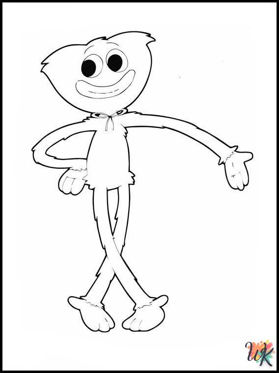 free Huggy Wuggy coloring pages pdf