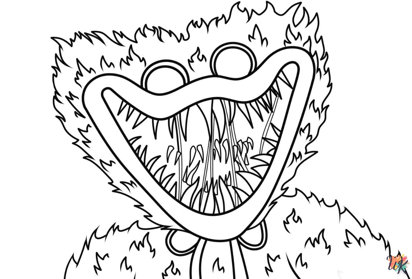 adult Huggy Wuggy coloring pages