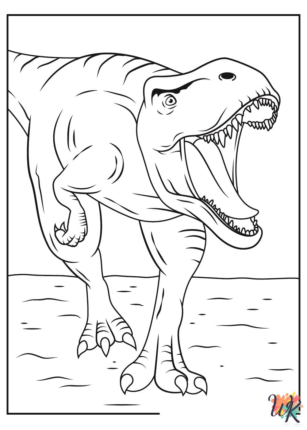 Jurassic Park ornaments coloring pages 1