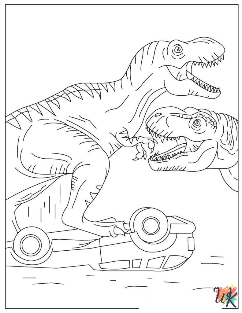 coloring pages printable Jurassic Park
