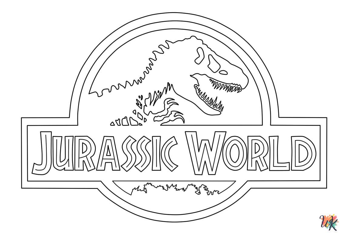 cute coloring pages Jurassic Park