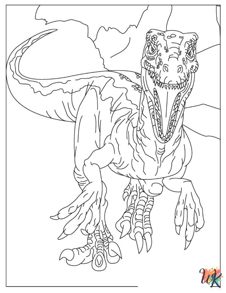 free Jurassic Park coloring pages for adults