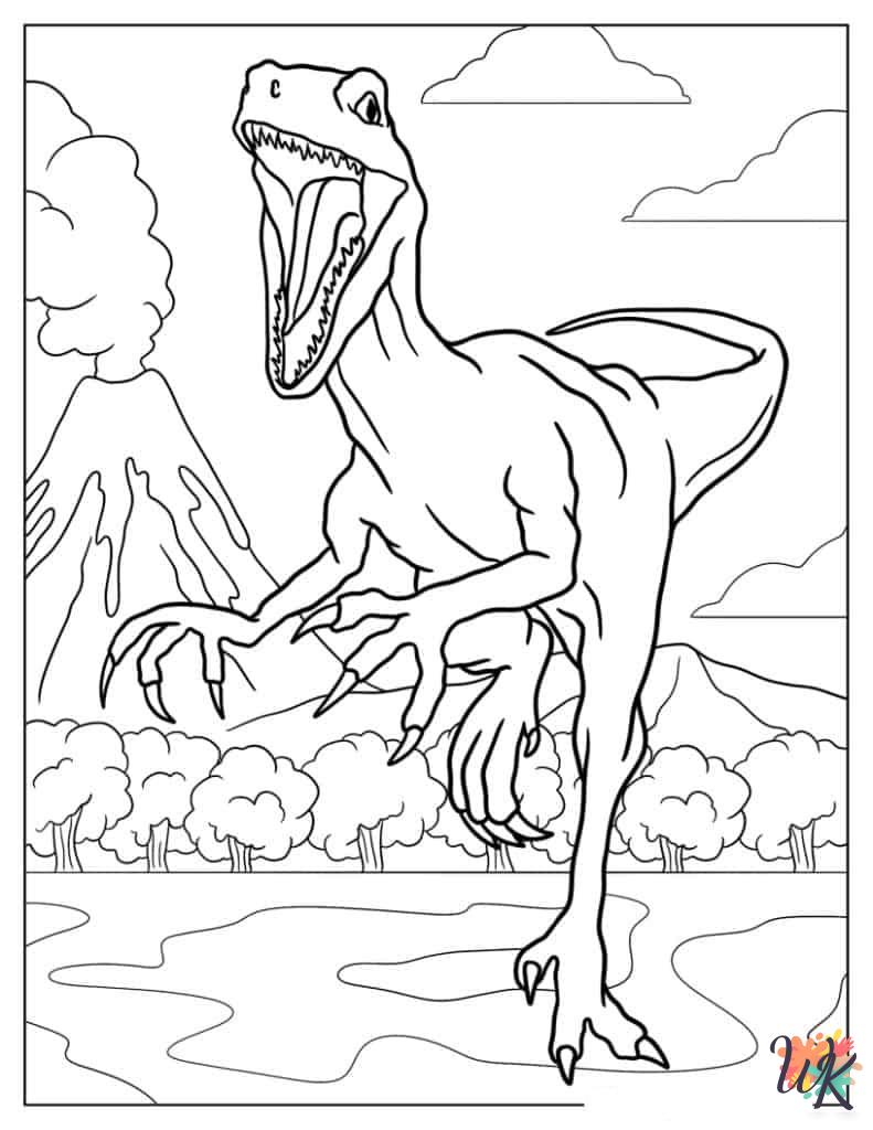 printable Jurassic Park coloring pages for adults