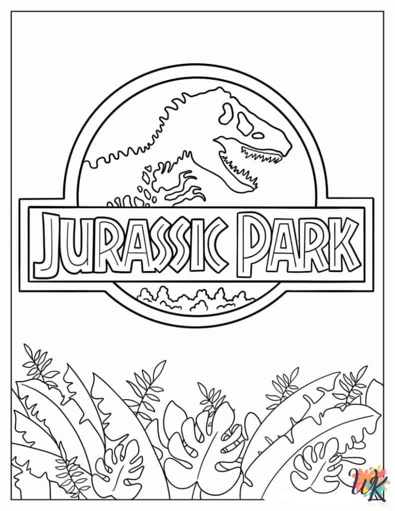 Jurassic Park coloring pages for adults