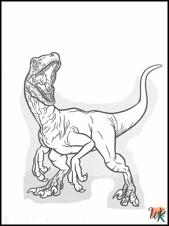 coloring pages for kids Jurassic Park