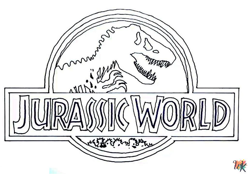 Jurassic Park ornament coloring pages