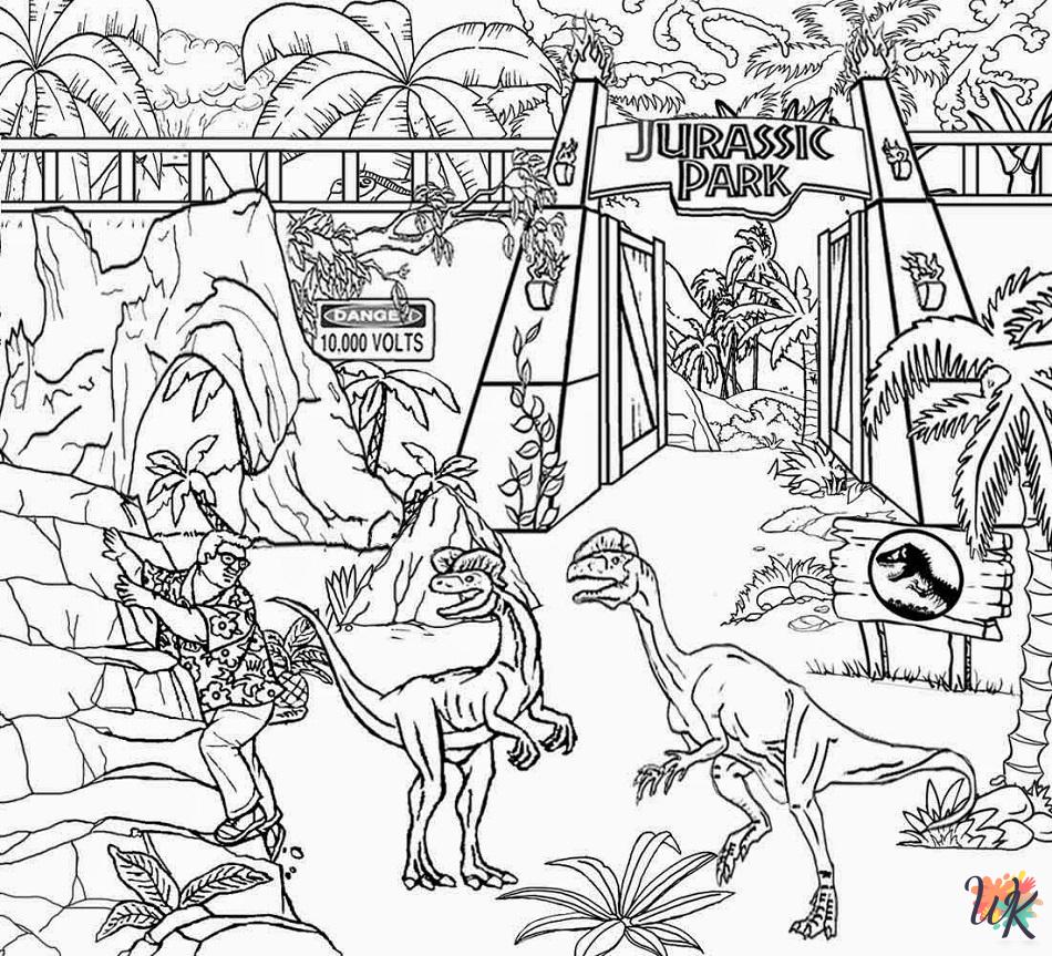 Jurassic Park coloring pages printable free