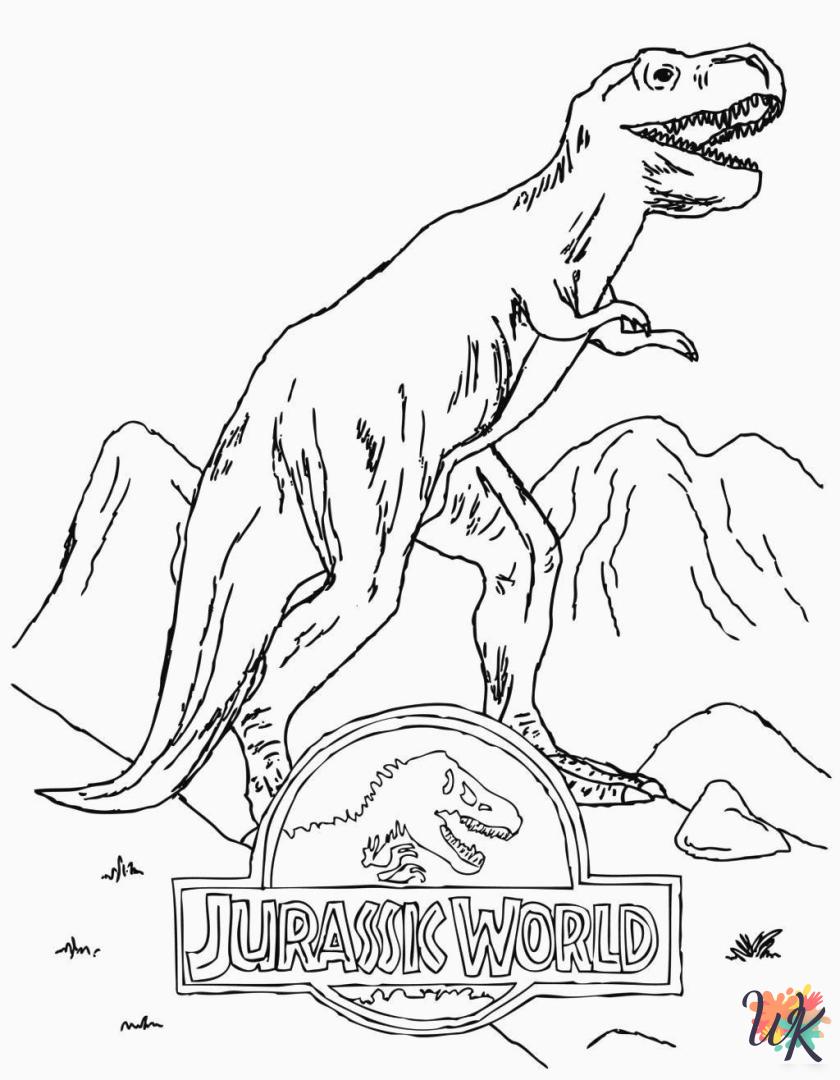 cute Jurassic Park coloring pages