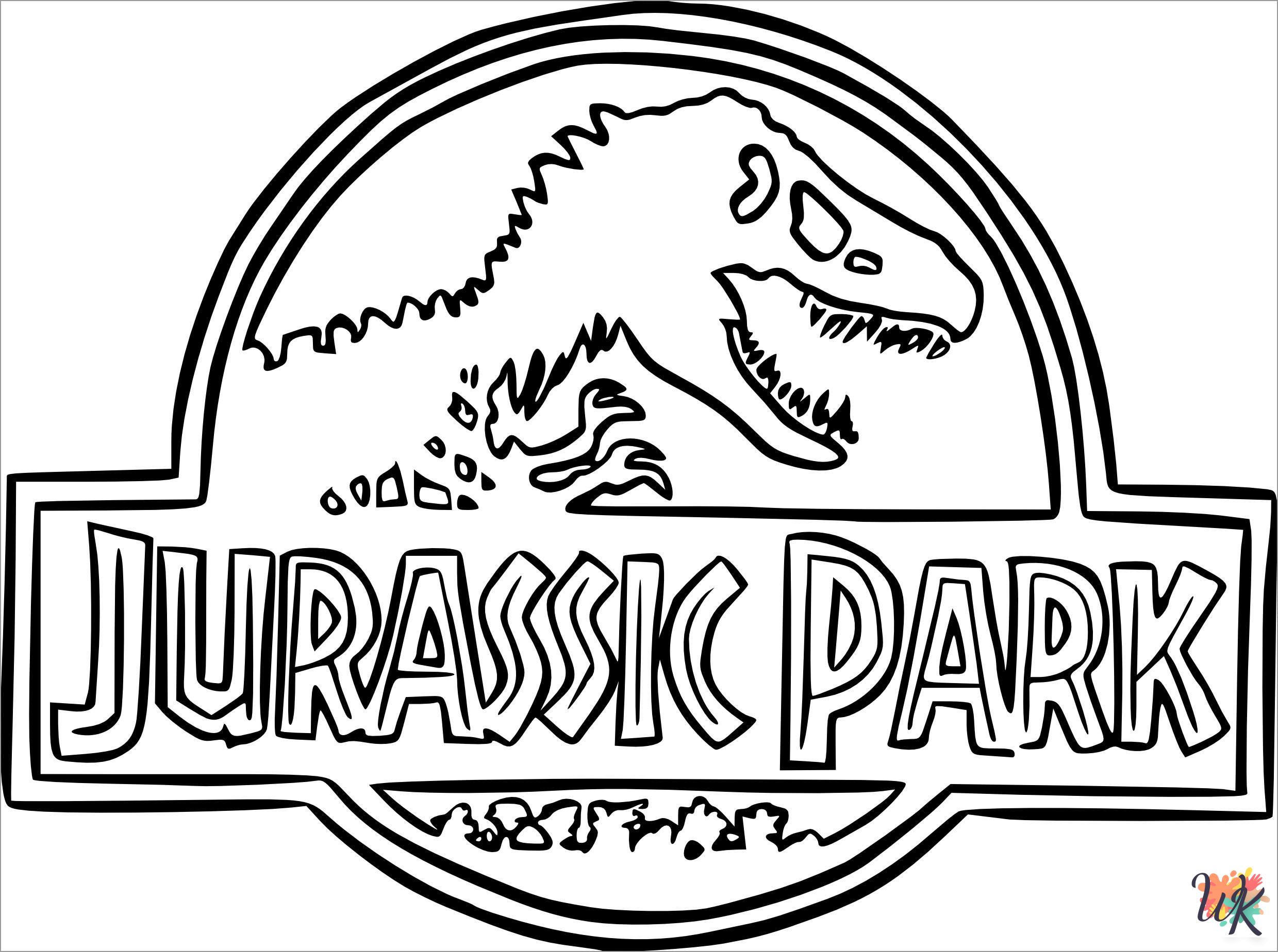 Jurassic Park adult coloring pages