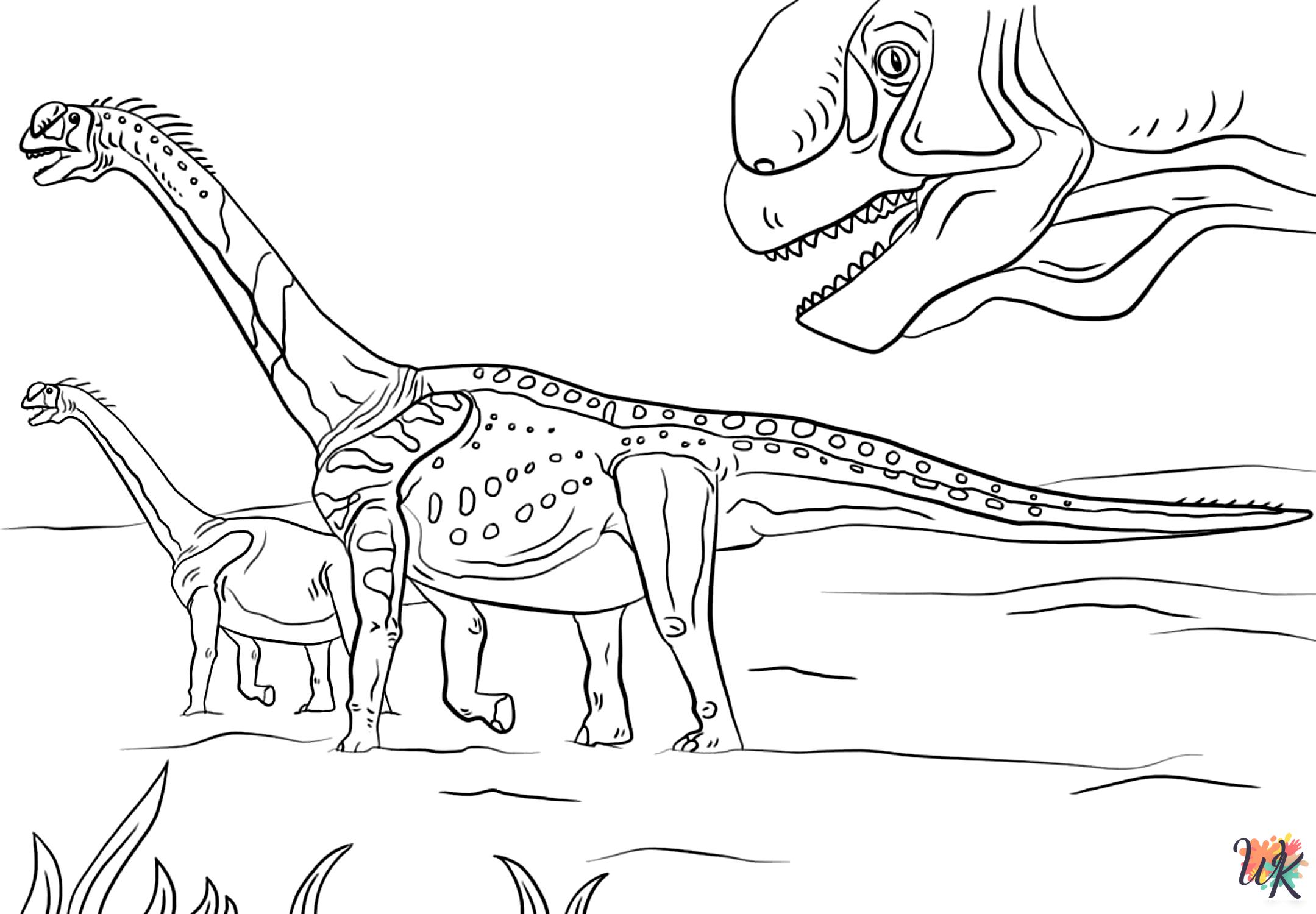 kawaii cute Jurassic Park coloring pages