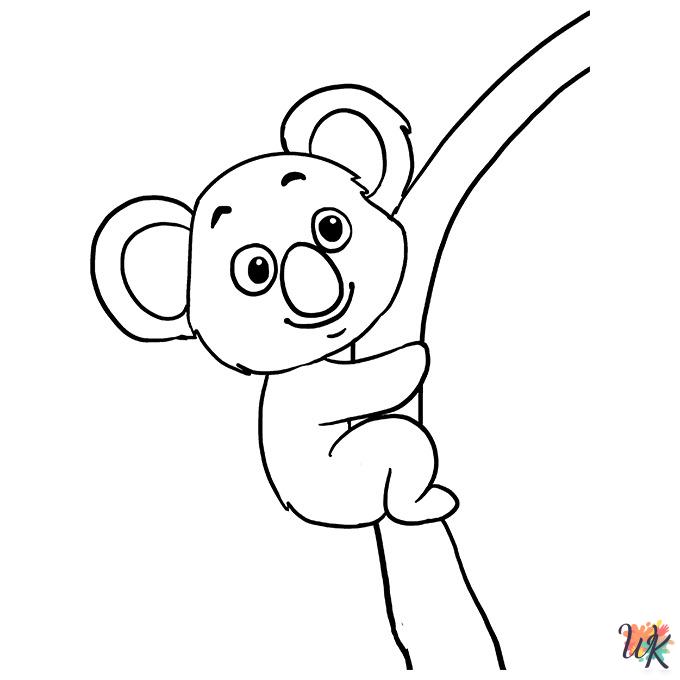 adult Koala coloring pages