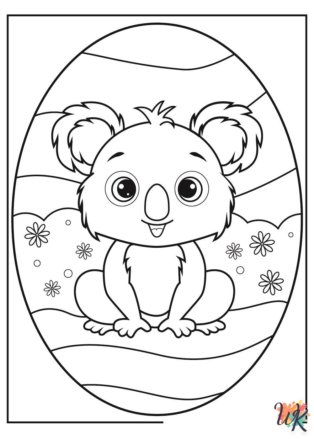 fun Koala coloring pages