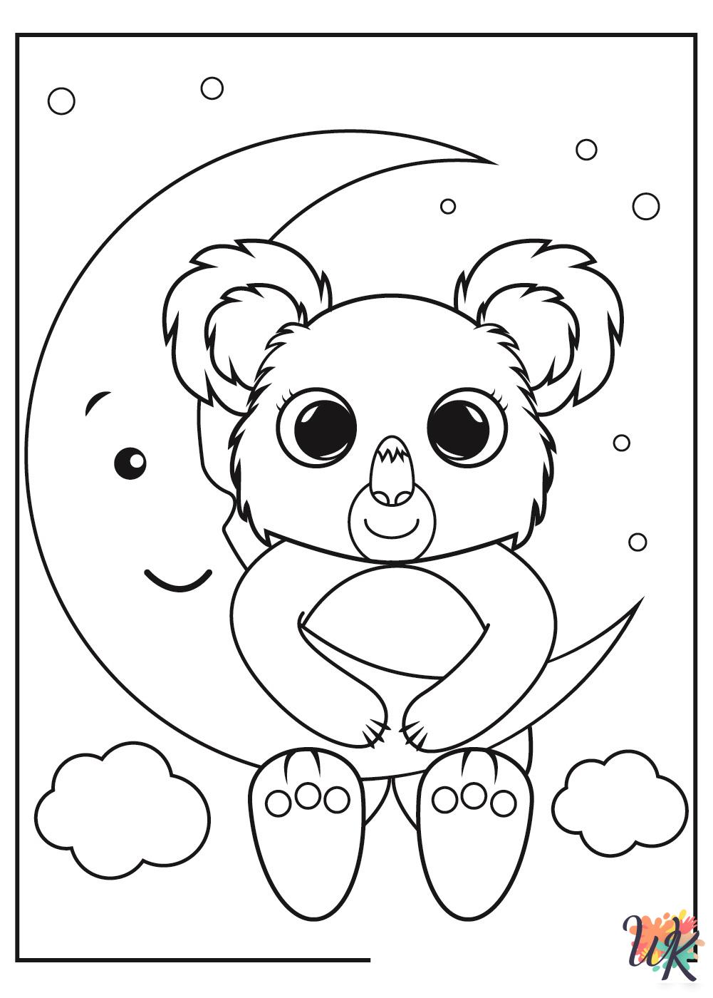 Koala free coloring pages