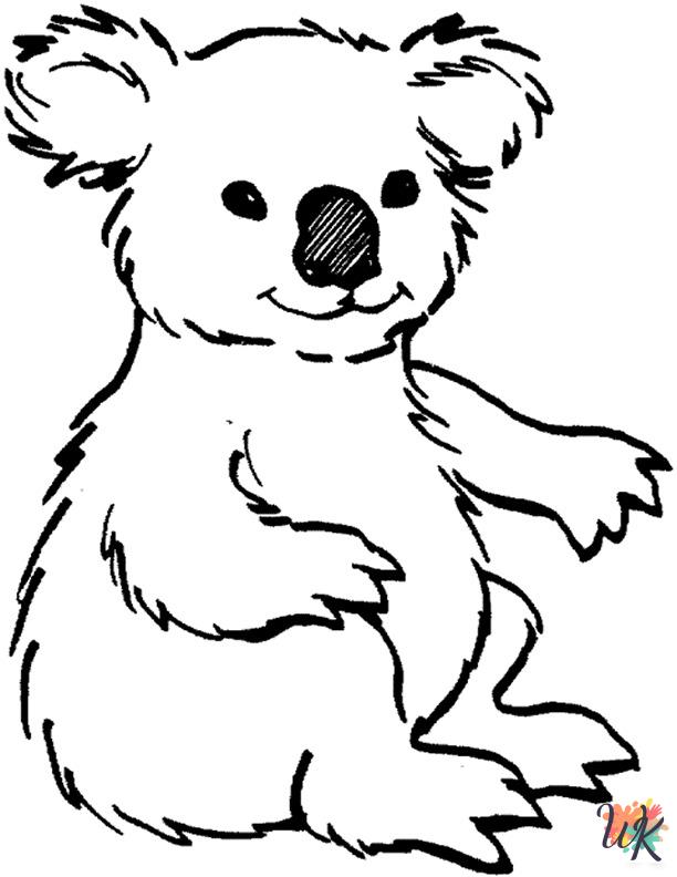 coloring pages for kids Koala