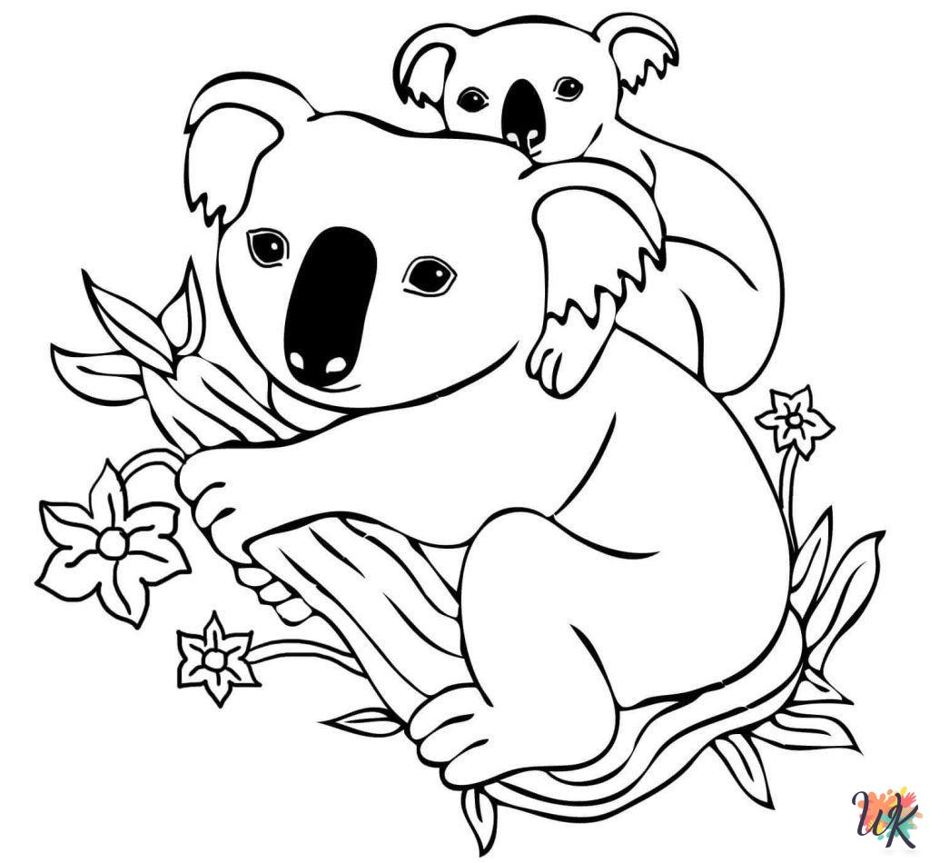 adult coloring pages Koala