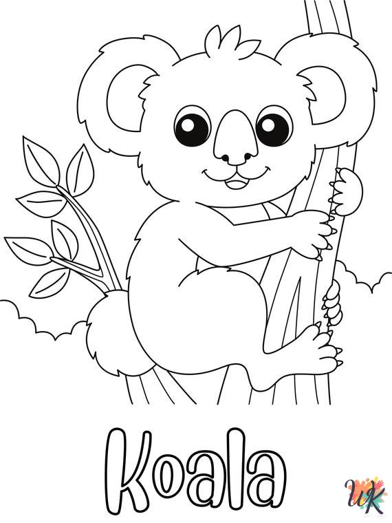 Koala coloring pages printable