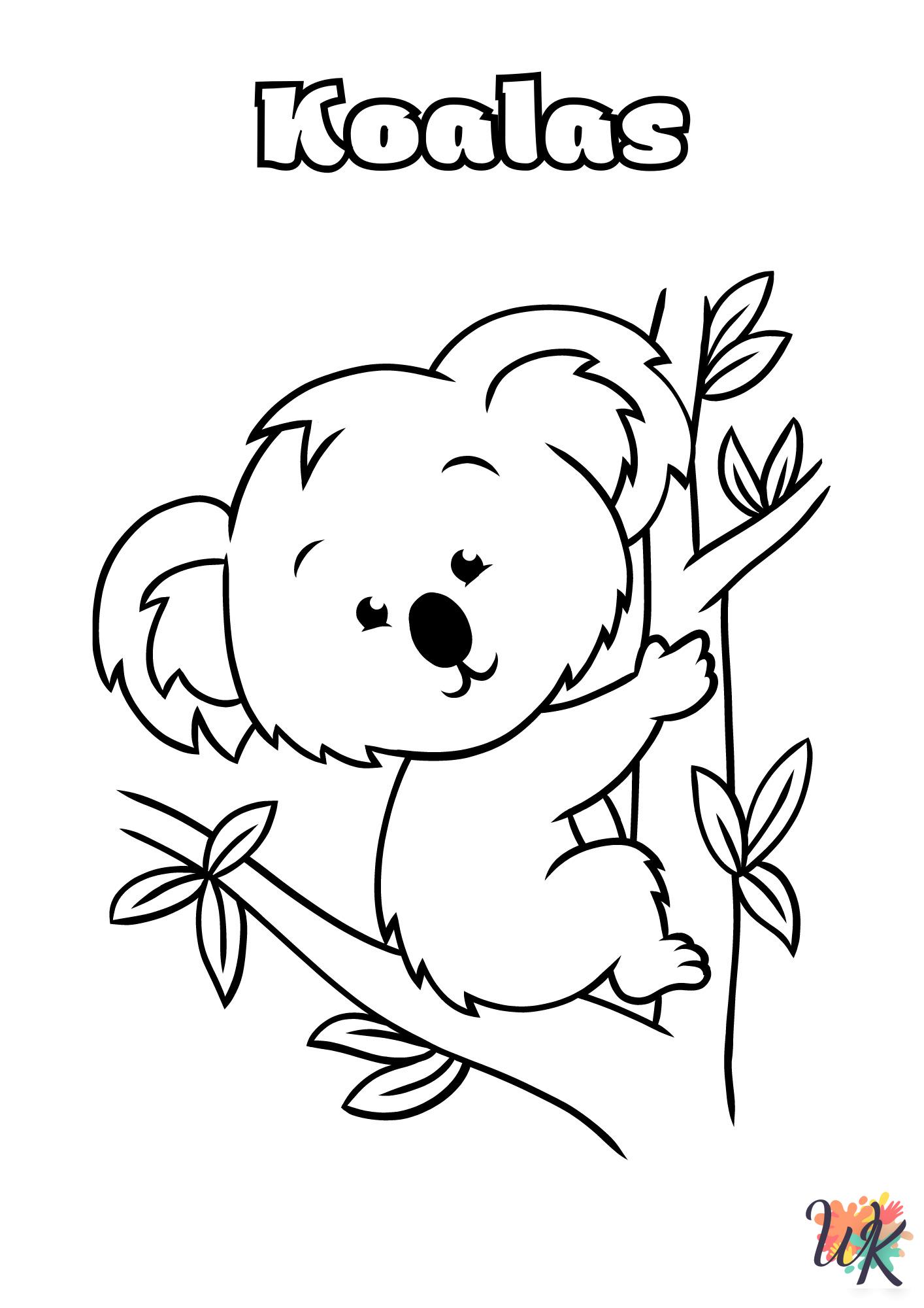preschool Koala coloring pages