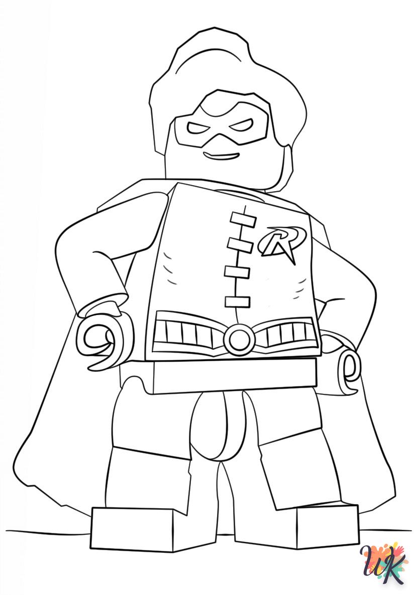 detailed Lego Batman coloring pages for adults