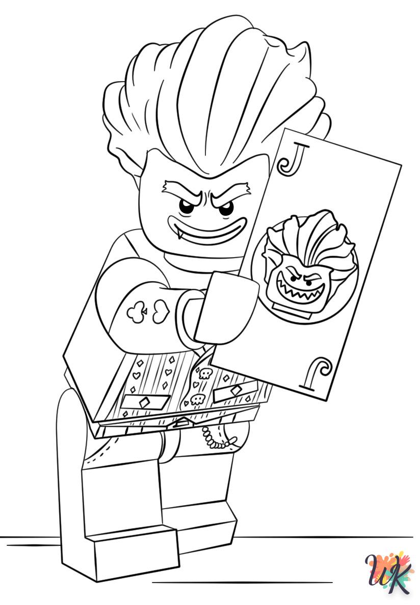 Lego Batman coloring pages for adults easy