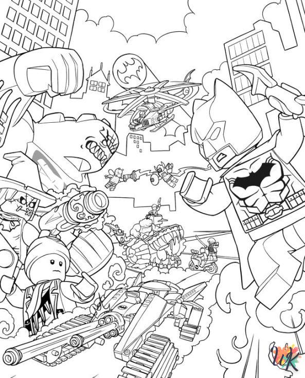 coloring pages for kids Lego Batman