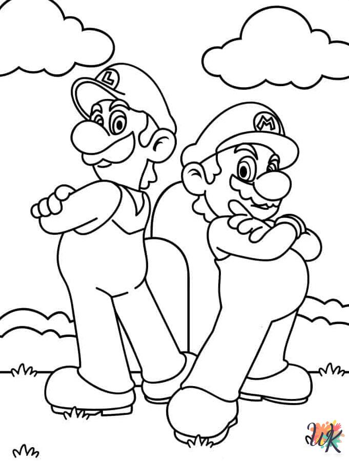 kids Mario coloring pages