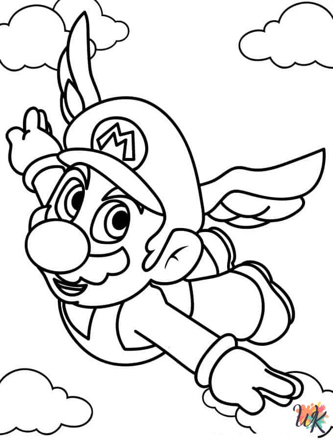 printable Mario coloring pages