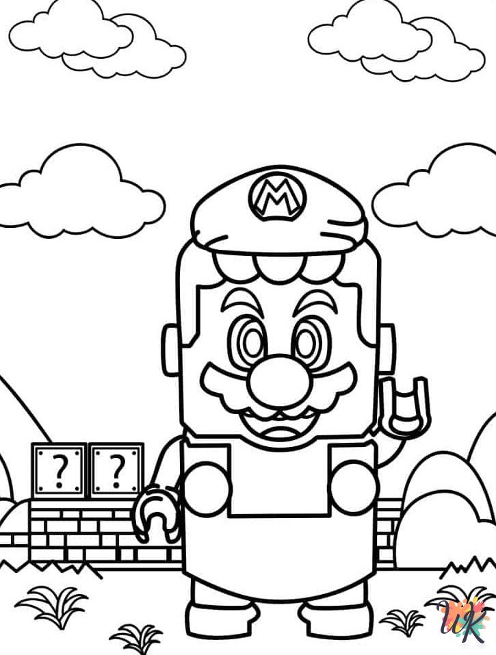 Mario adult coloring pages