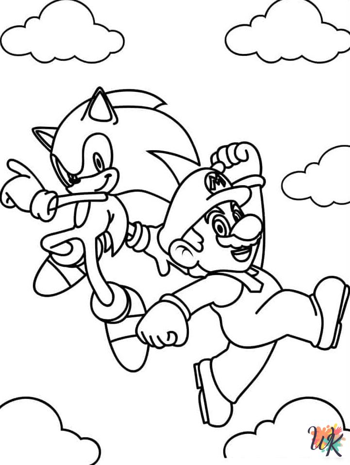 Mario coloring book pages