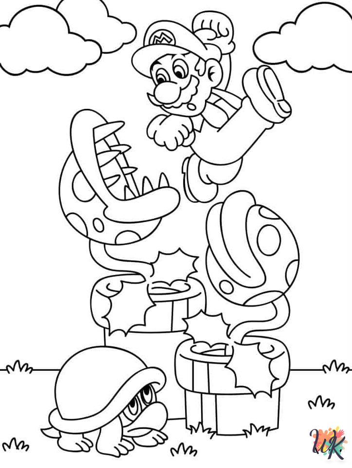coloring pages printable Mario