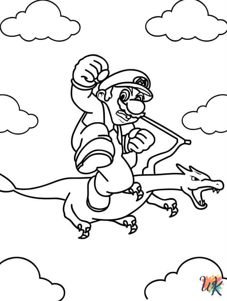 cute coloring pages Mario