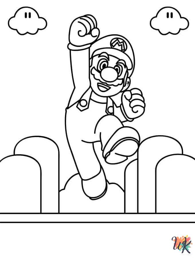 free adult Mario coloring pages
