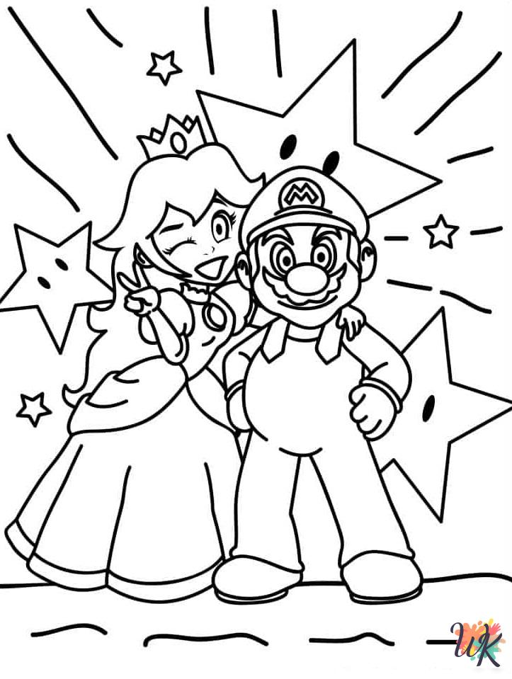 adult Mario coloring pages