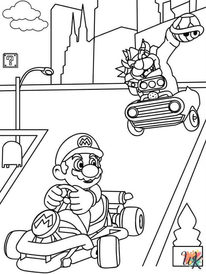 Mario coloring pages for adults pdf