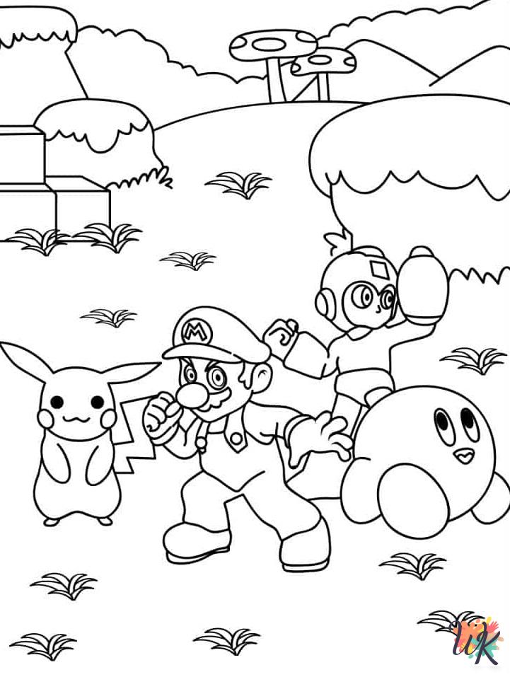 Mario coloring pages free