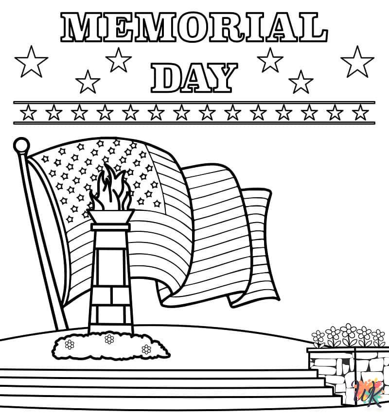 Memorial Day ornament coloring pages