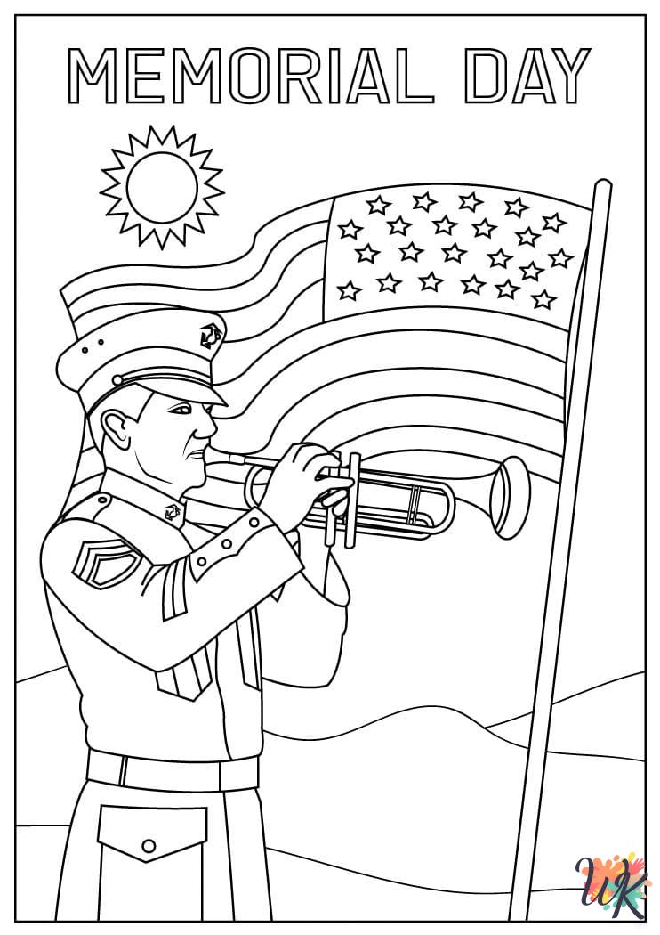 printable Memorial Day coloring pages for adults