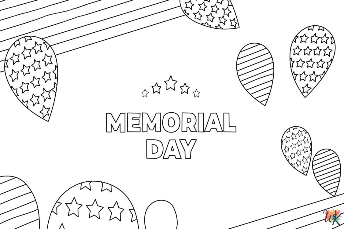 free Memorial Day coloring pages pdf