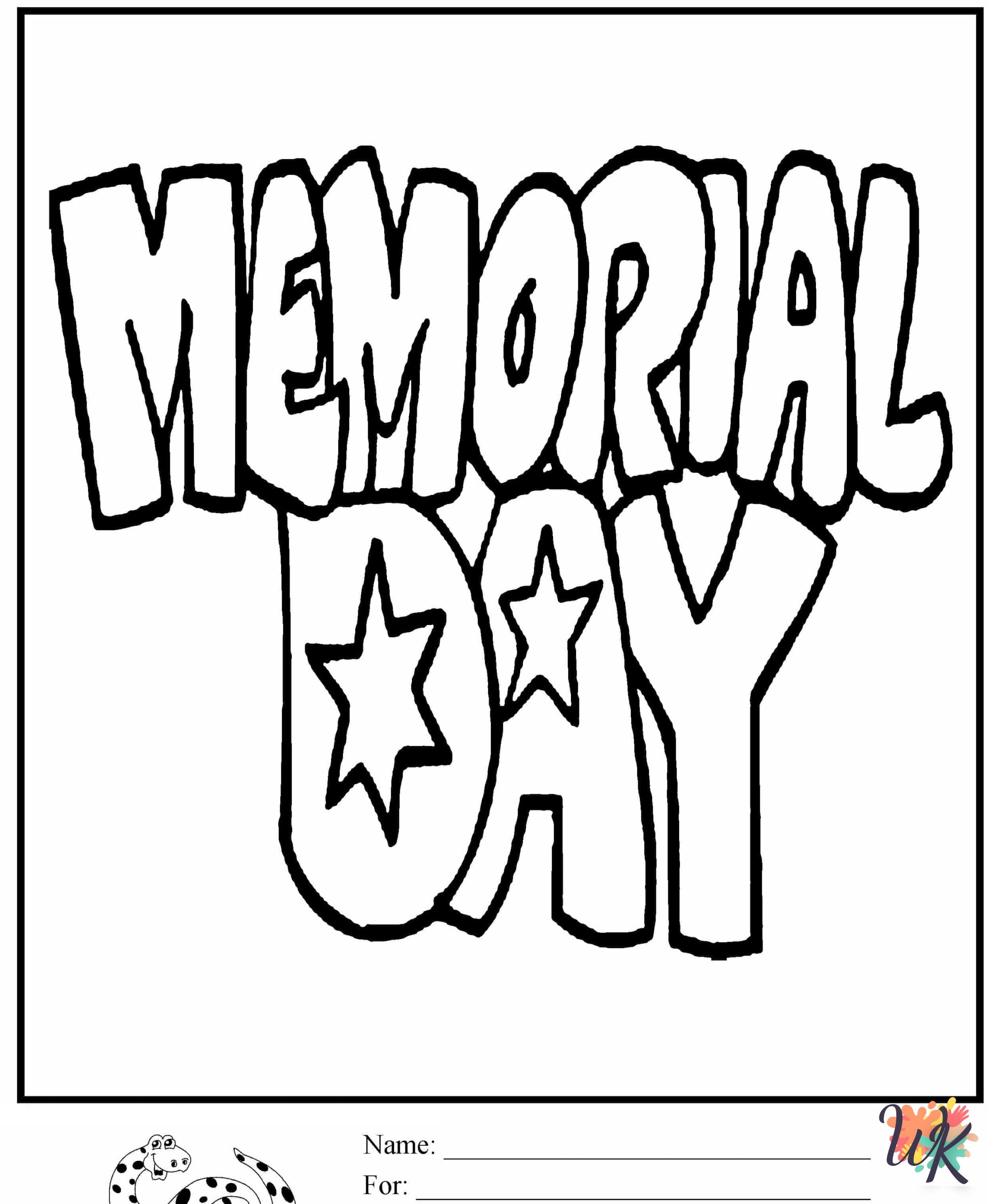 printable coloring pages Memorial Day