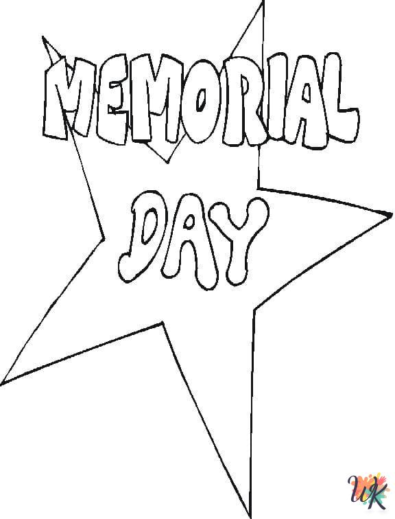 hard Memorial Day coloring pages