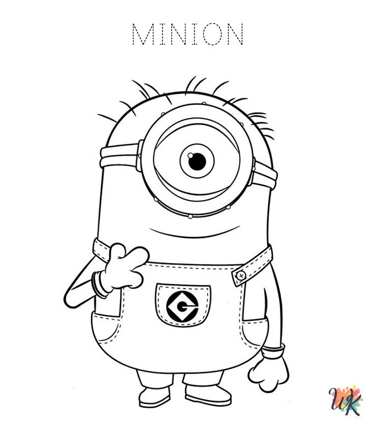 preschool Minions coloring pages